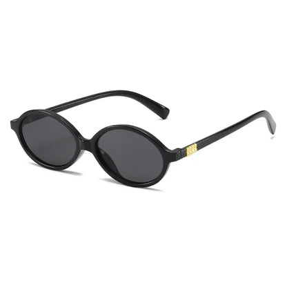 Bricql Noir – Y2K Retro Micro Oval Sunglasses