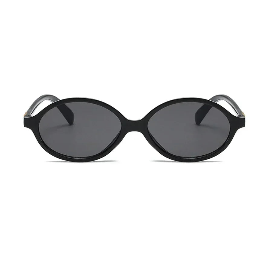 Bricql Noir – Y2K Retro Micro Oval Sunglasses