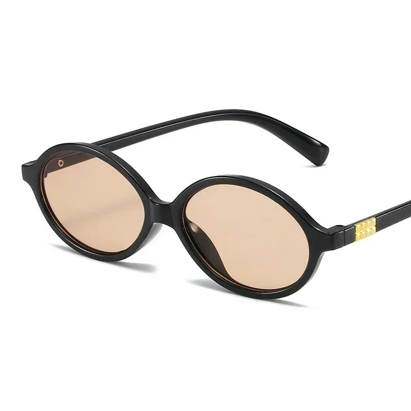 Bricql Noir – Y2K Retro Micro Oval Sunglasses